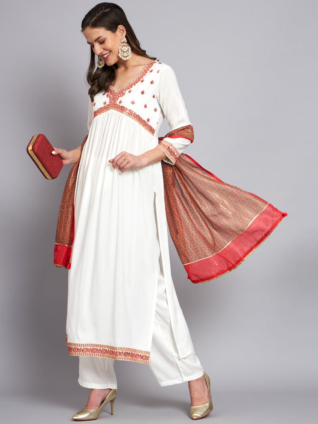 Pure Cotton Kurti With Pant and Dupatta Set for Women and Girls, Indian  Kurtis, Kurti Pant Set, Ready to Wear Dress. White Dresses - Etsy